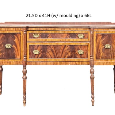 Federal Style Hepplewhite Sideboard - Vintage Sheraton - Available to Custom Paint 