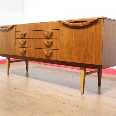 Mid Century Modern Vintage British Teak Sideboard Credenza by Beautility | Mid Century Modern Vintage Furniture 