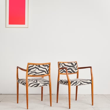 Niels O. M&oslash;ller Model 65 Armchairs for J.L. M&oslash;llers Denmark, Set of 2 