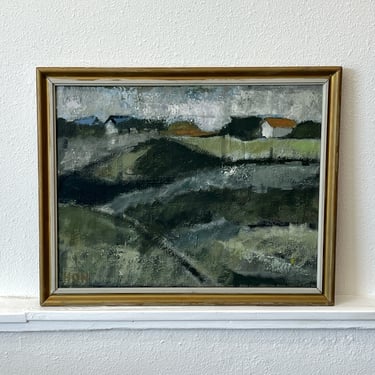 Danish Oil Painting By Holger Nielsen