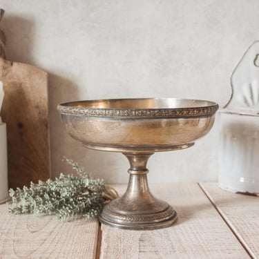Gorgeous Antique French Silver Plated Compotier 