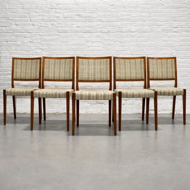 Set of Six Vintage Mid Century Modern Teak Dining Chairs by Svegards | Scandinavian Mid Century Modern, c. 1960's 