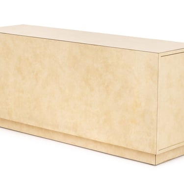 Minimalist Beige Block Form Console Table
