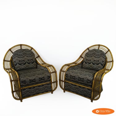 Pair of Brielle Chairs Attributed to Henry Olko