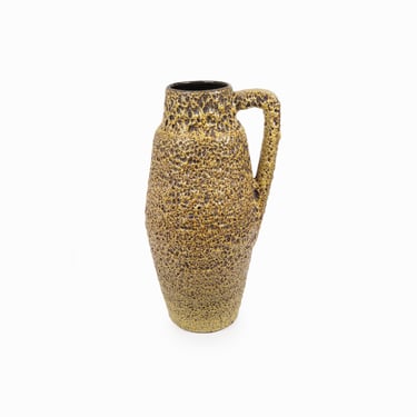 Scheurich Keramik Floor Vase Ceramic Dripping Lava Germany Vintage 270-53 