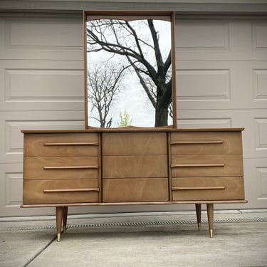 United Midcentury Modern Lowboy Dresser 