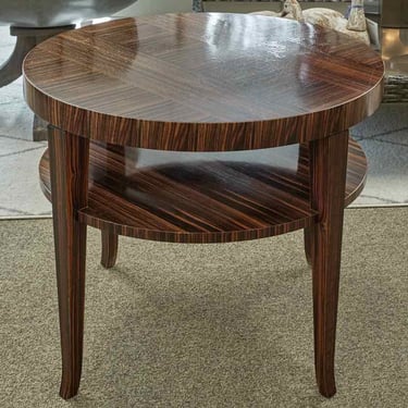 John Widdicomb Zebra Wood Side Table