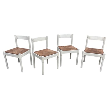 Vico Magistretti set of 4 Carimate Dining Chairs