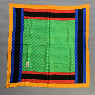 YVES SAINT LAURENT Multi-Color Mixed Pattern Scarves