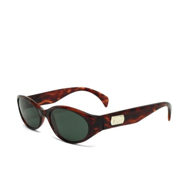 Classic Oval Authentic 1990s Vintage Tortoise Frame Sunglasses 