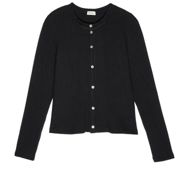The Sweater Rib Cardi - Jet