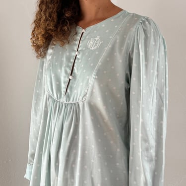 Pale Blue Polka Dot Nightie