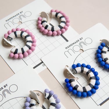 MONO: Stripes and Dots Earrings