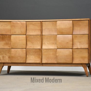 Refinished Solid Maple Kohinoor Dresser by Heywood Wakefield 
