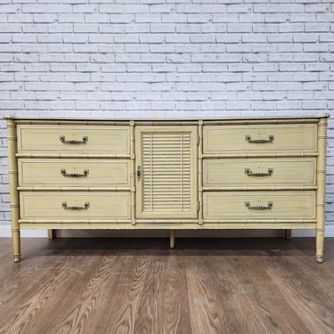 Item #353 Customizable vintage faux bamboo bali/ dresser / sideboard. 