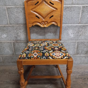 Vintage Upholstered Dining Room Chairs 35 x 17 x 16.375