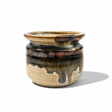 Vintage Drip Glaze Studio Pottery Planter by Ken McElroy of Benicia, CA, - Signed 