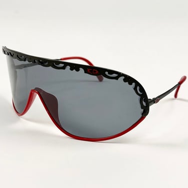 Christian Dior Black Lace and Red Sunglasses