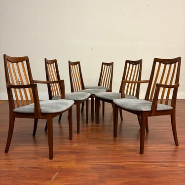 G-Plan Vintage Slat Back Dining Chairs Set of 6