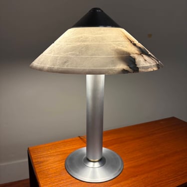 Boyd Lighting Alabaster & Aluminum Table Lamp