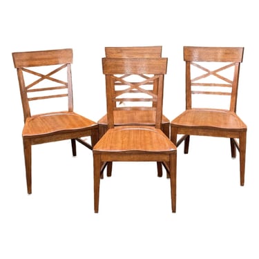 Ethan Allen Farmhouse “Tango” X Back Chairs - Set of 4 