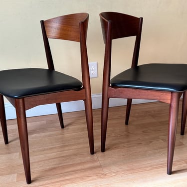 TWO Danish Modern JYDSK teak Dining Chairs 