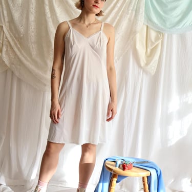 Vintage 1980s ivory Sears slip dress | whimsical fairycore retro lingerie | Size M 