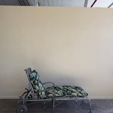Wrought iron lounge chair