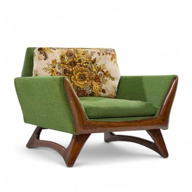 Adrian Pearsall for Craft Associates Mid Century Walnut Lounge Chair - mcm 