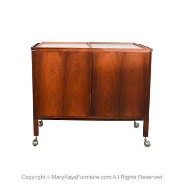 Mid Century Danish Bar Cart by Niels Erik Glasdam Jensen 