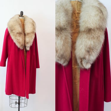 1960s FENWAY hot pink coat small medium large | new fall 