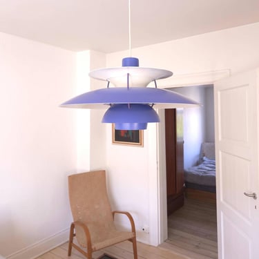 Rare ph5 pendant blue Louis Poulsen lamp Danish modern kitchen pendant metal ceiling lamp multi layer light fixture Scandinavian desig light 