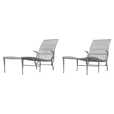 Pair of Dan Johnson Brown Jordan Sol y Luna Chaise Lounges