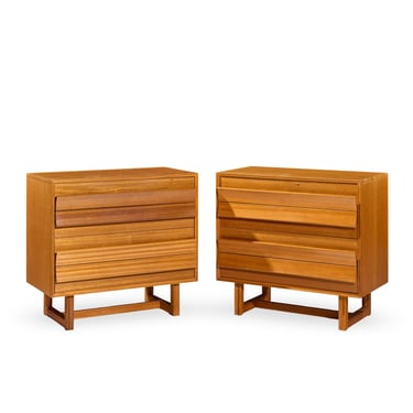 Paul Laszlo for Brown Saltman Mid Century Chest of Drawers Dresser - Pair - mcm 