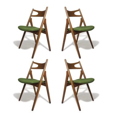Hans Wegner Sawbuck CH29 Dining Chairs, Four (4)