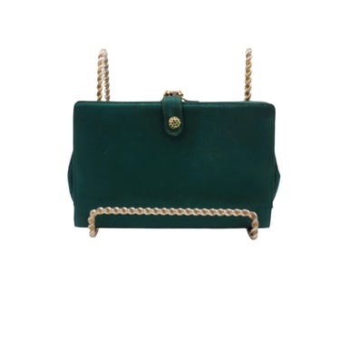 Koret Green Satin Clutch 