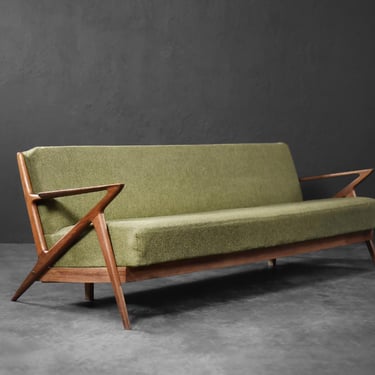 Vintage Mid-Century Danish Modern 3-Seater Z-Sofa by Poul Jensen for Selig Furniture, 1950s 