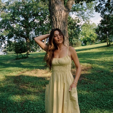 MATCHA DRESS | butter | organic + earth dyed