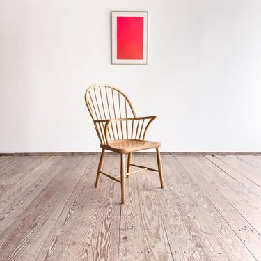 CH18A Windsor Chair by Frits Henningsen, Oak Wood 