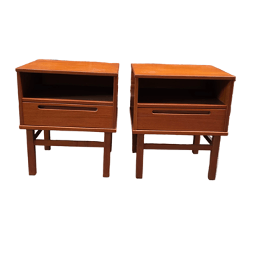 Nils Jonsson Pair of Teak Nightstands