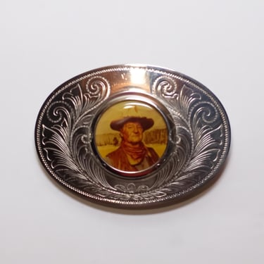 Vintage 1970s John Wayne Belt Buckle 