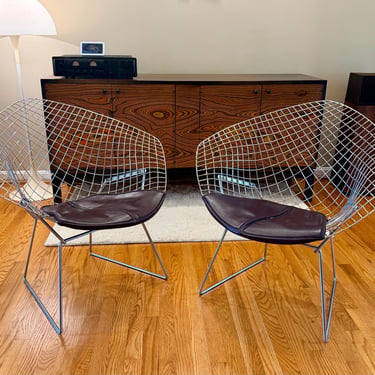 1970s Knoll Harry Bertoia Diamond Chairs - Pair - 33.9