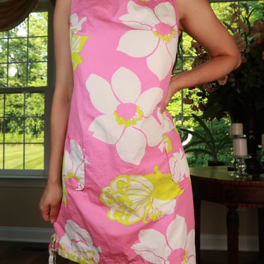 Lilly Pulitzer Pink Floral Shift Mini Dress