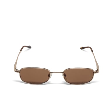 Vintage 90s Bronze Rectangle Sunglasses: Deadstock Wire Frame 