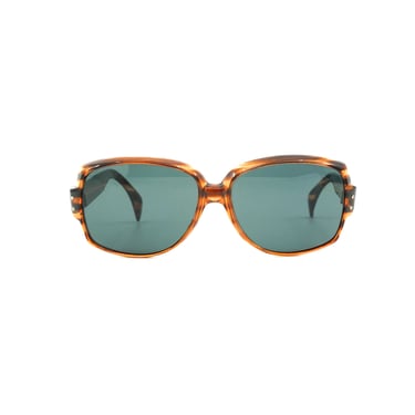 1970s Selecta Tiger Print Square Frame Sunglasses
