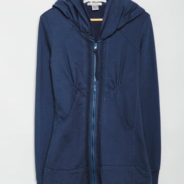 Mid-Victorian Hoodie in Blue Suede