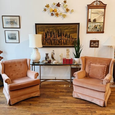Mr. and Mrs. Peach Chairs