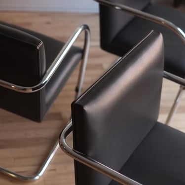 Leather Brno Chairs by Knoll (Set of 4)