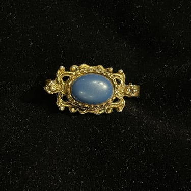 Vintage Ornate Pigeon Blue Scarf Clip