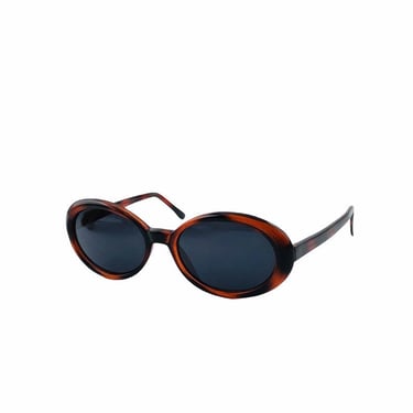 Authentic Vintage Tortoise Oval Red Sunglasses 